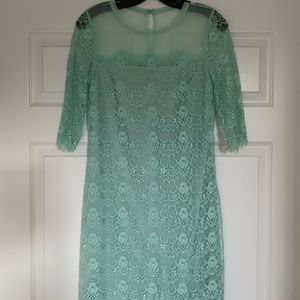 BCBG lace illusion dress